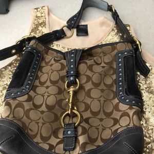 Coach bag-vintage blue Jean bag